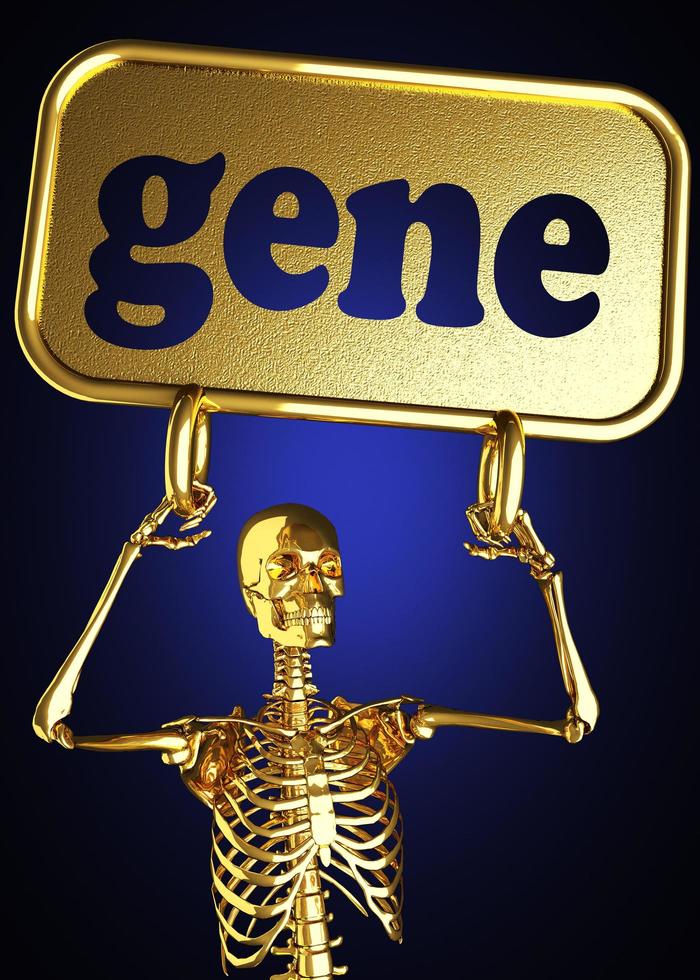 parola genetica e scheletro d'oro foto