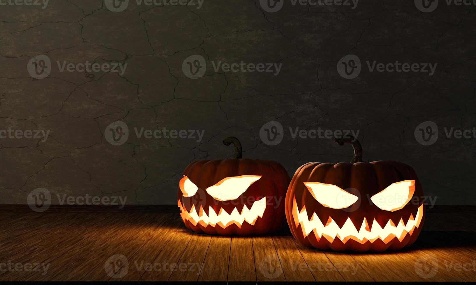 sfondo di zucche di halloween foto