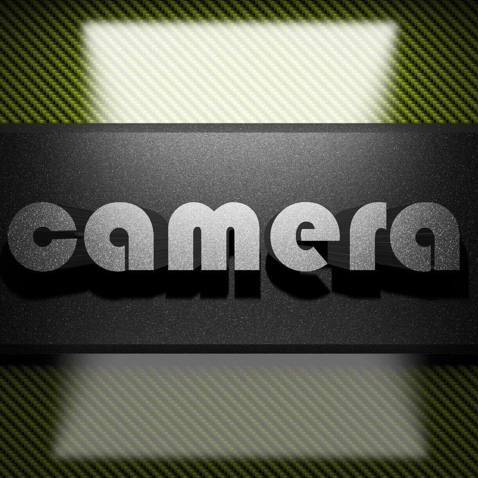 fotocamera parola di ferro sul carbonio foto