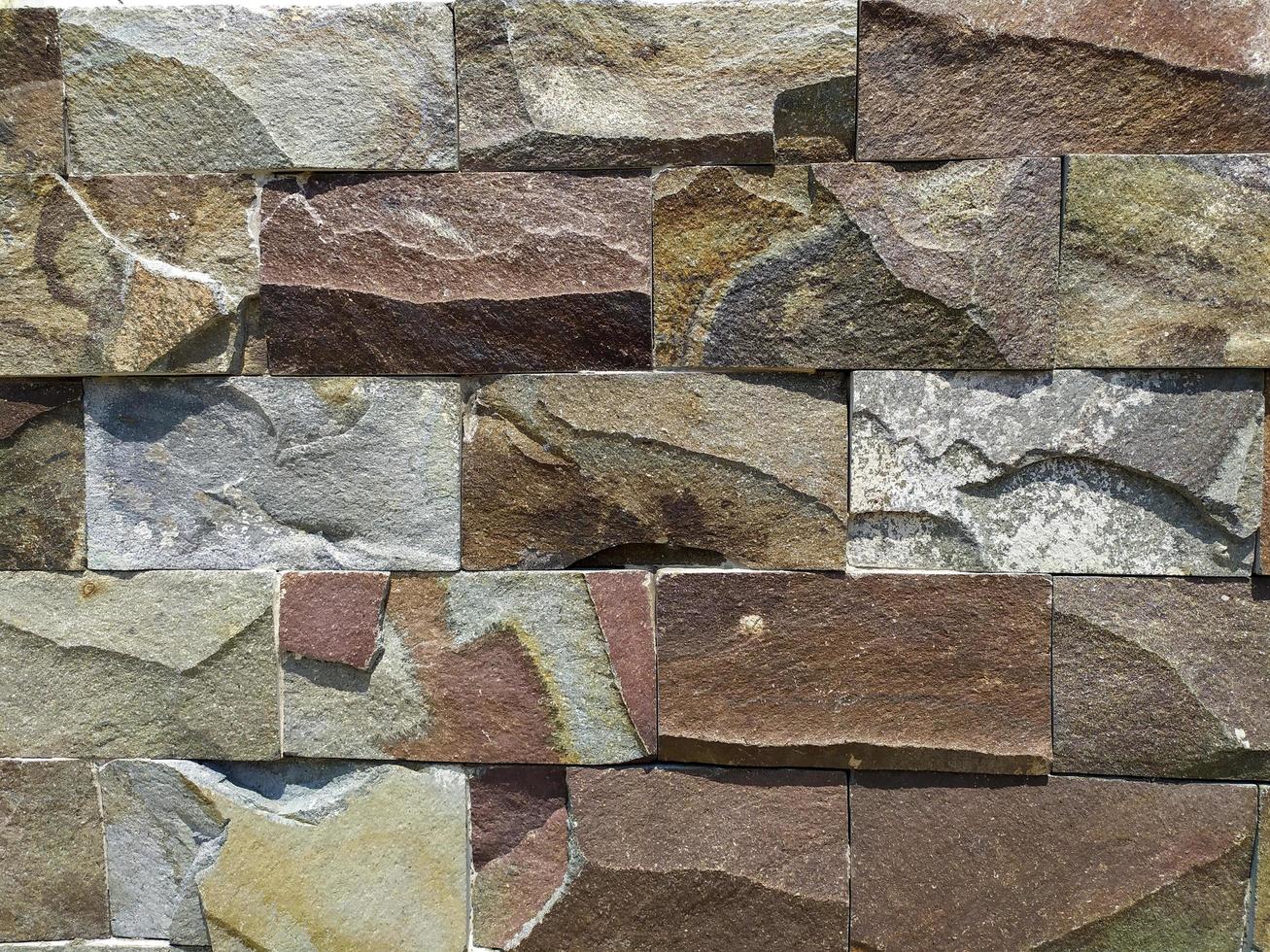 sfondo del modello di pietra del muro di mattoni di lerciume foto