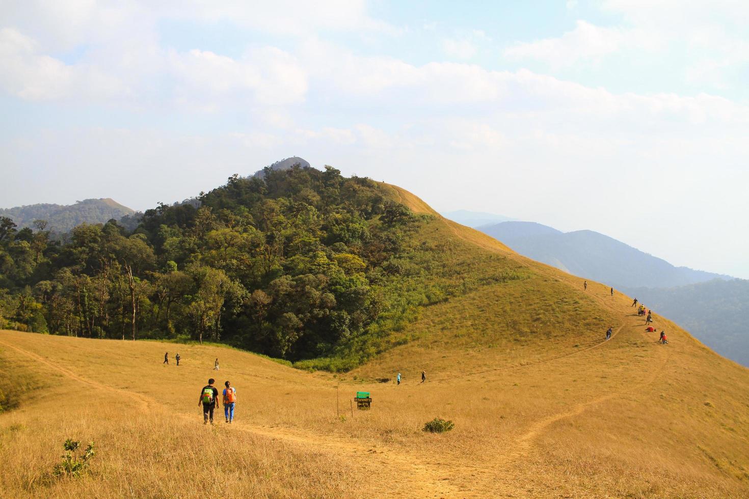 punto di vista di doi mon chong, provincia di chiang mai, tailandia in inverno foto