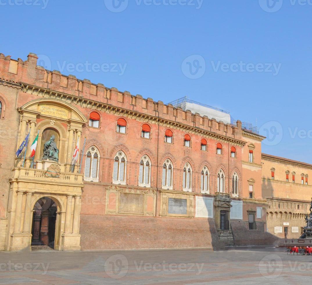 piazza maggiore alias piazza grande piazza a bologna in emilia ro foto