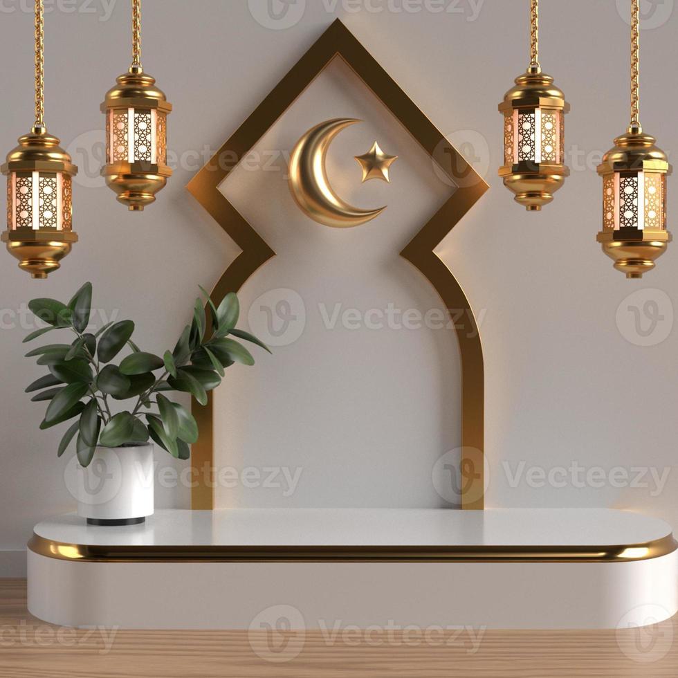 podio islamico fitr ramadhan negozio oro foto
