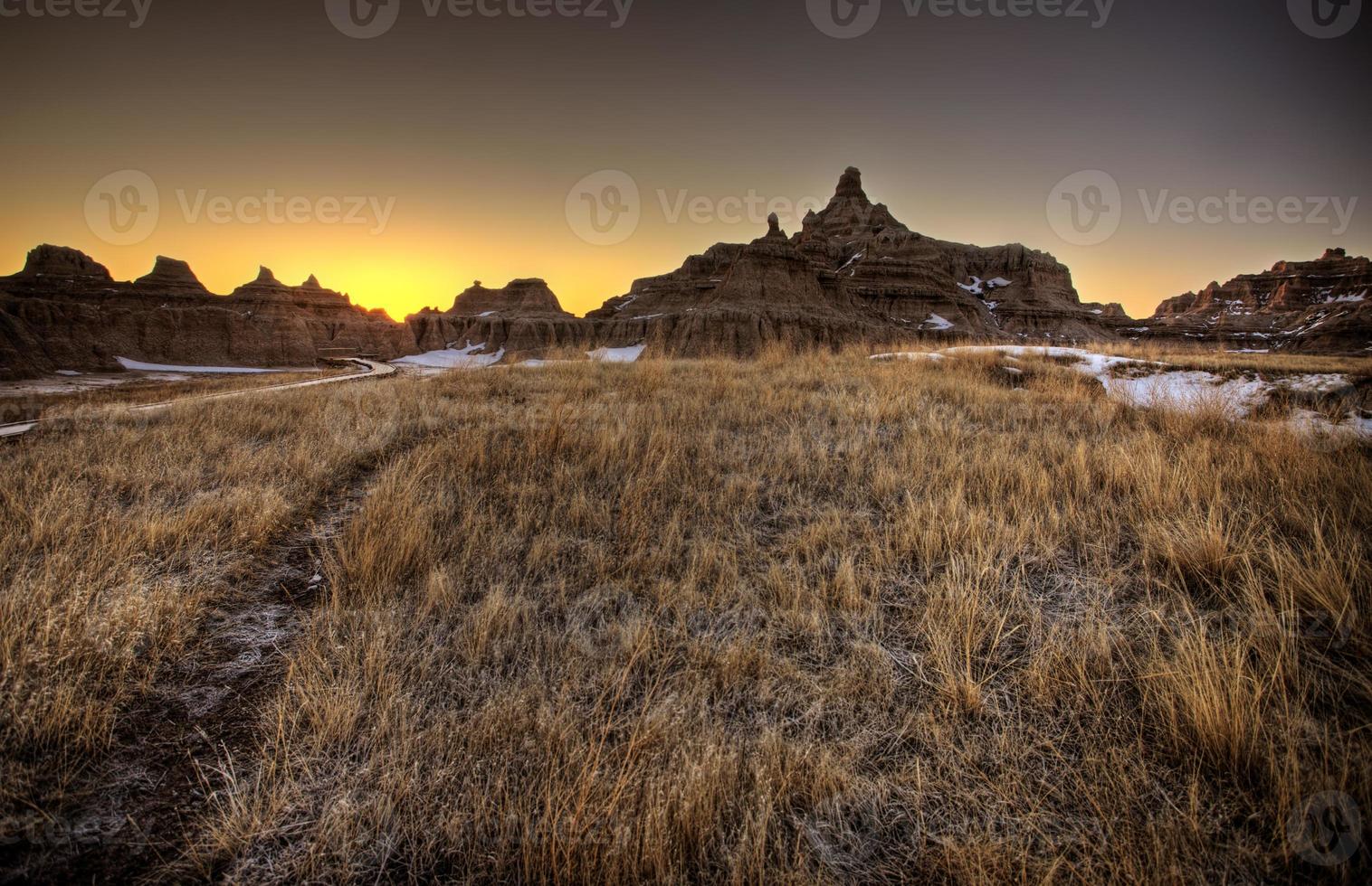 badlands del dakota del sud foto