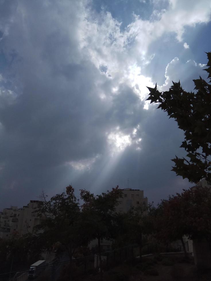 nuvole incredibili in Israele belle vedute della terra santa foto