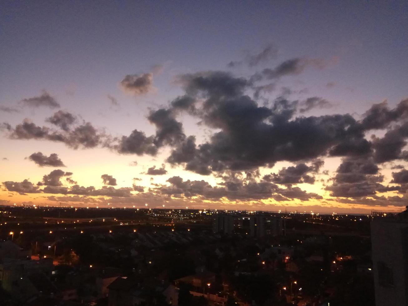 tramonto incredibile in Israele vedute della terra santa foto