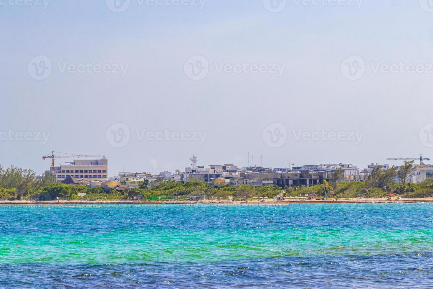 spiaggia tropicale messicana 88 punta esmeralda playa del carmen messico. foto