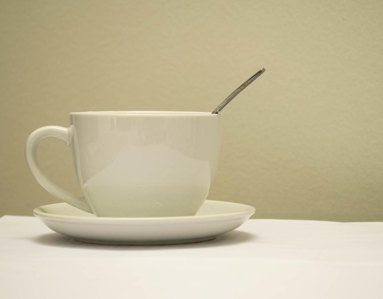 tazza di caffè bianco foto