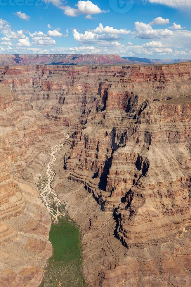 letto del fiume prosciugato nel Grand Canyon foto