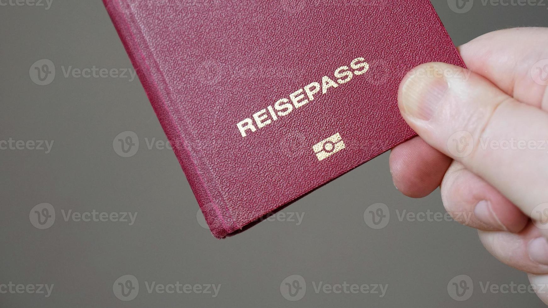 reisepass è il passaporto tedesco foto