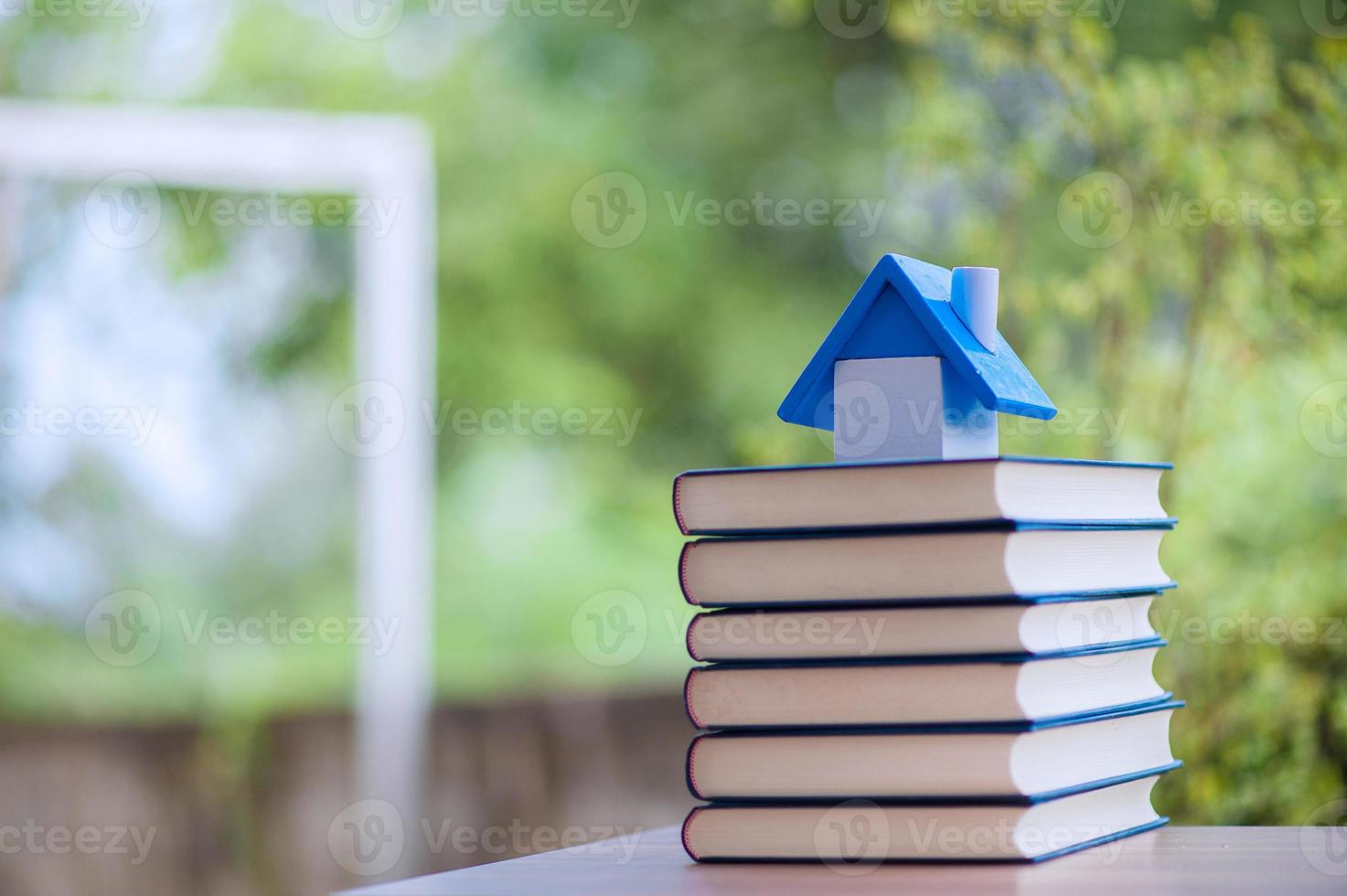 libri di studio e natura. foto