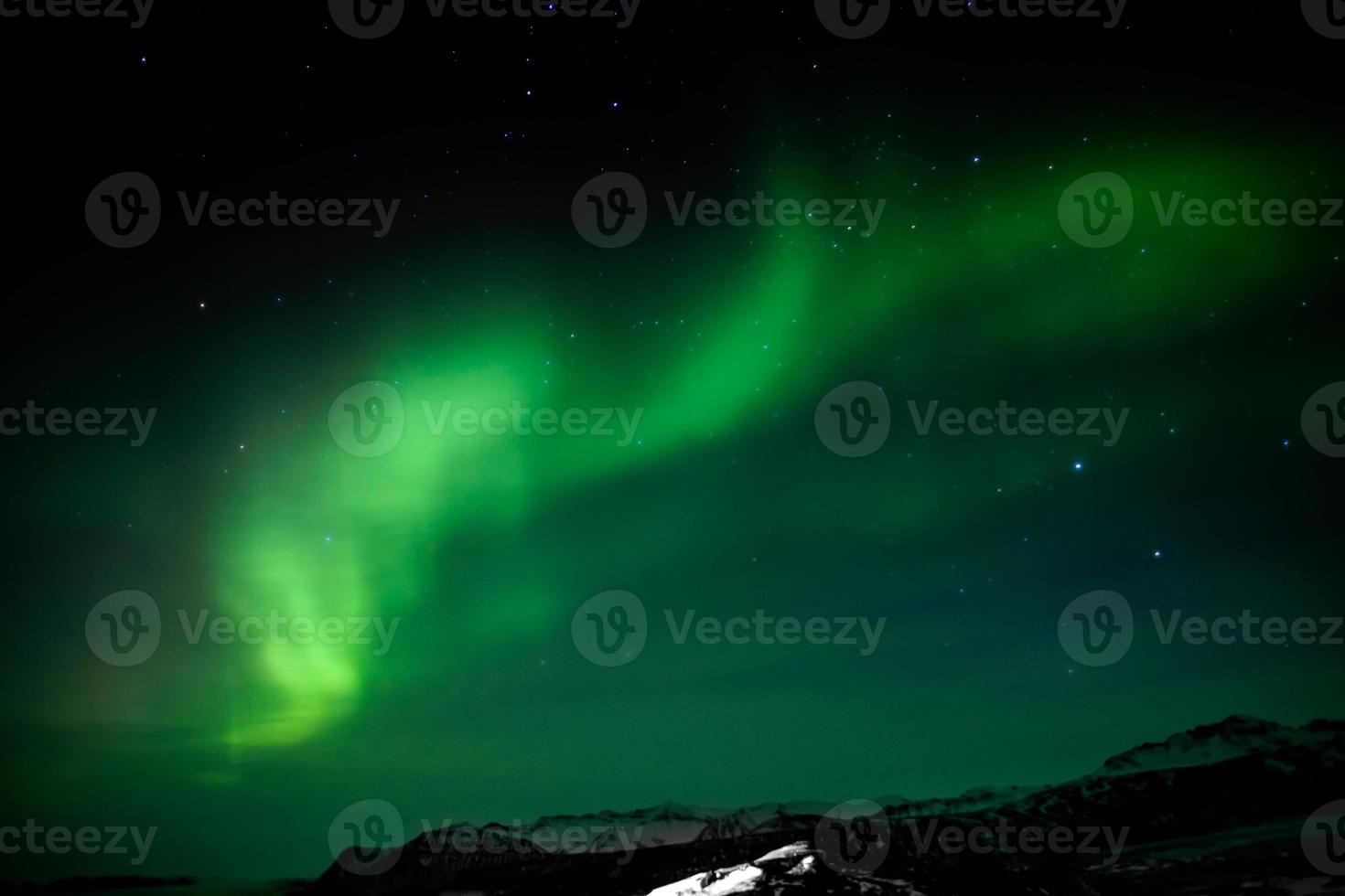 Islanda meridionale dell'aurora boreale foto