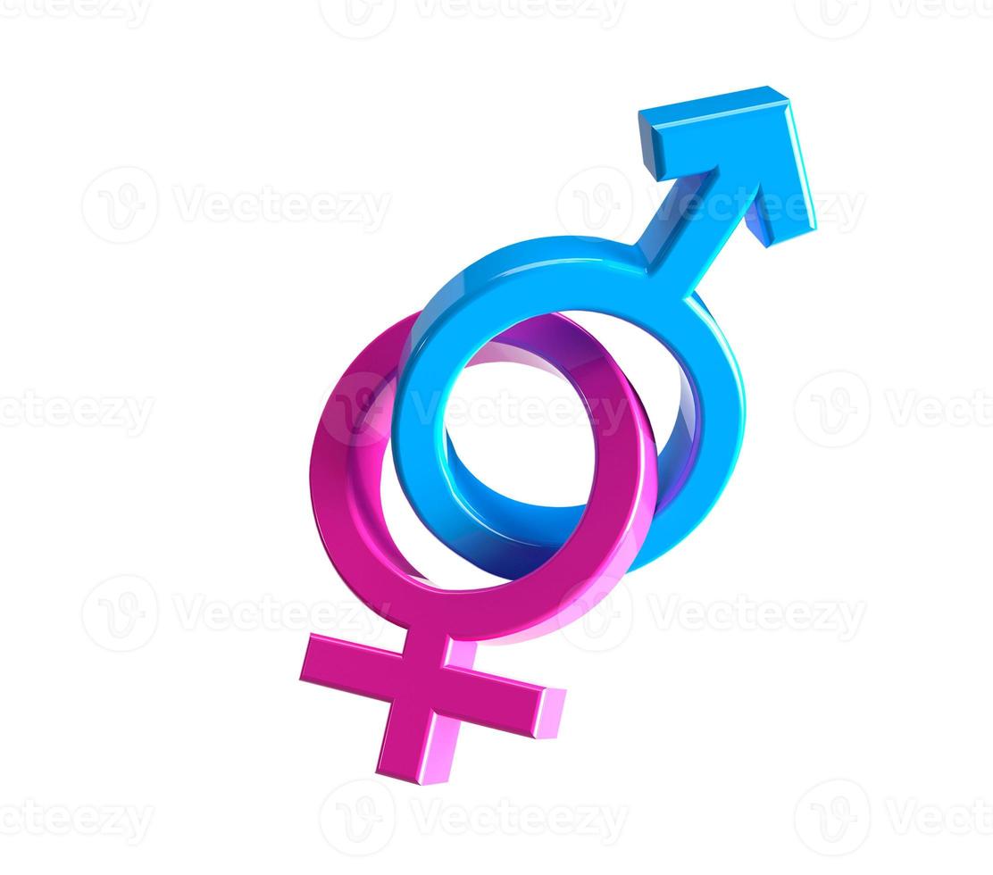 simbolo 3d maschio femmina foto