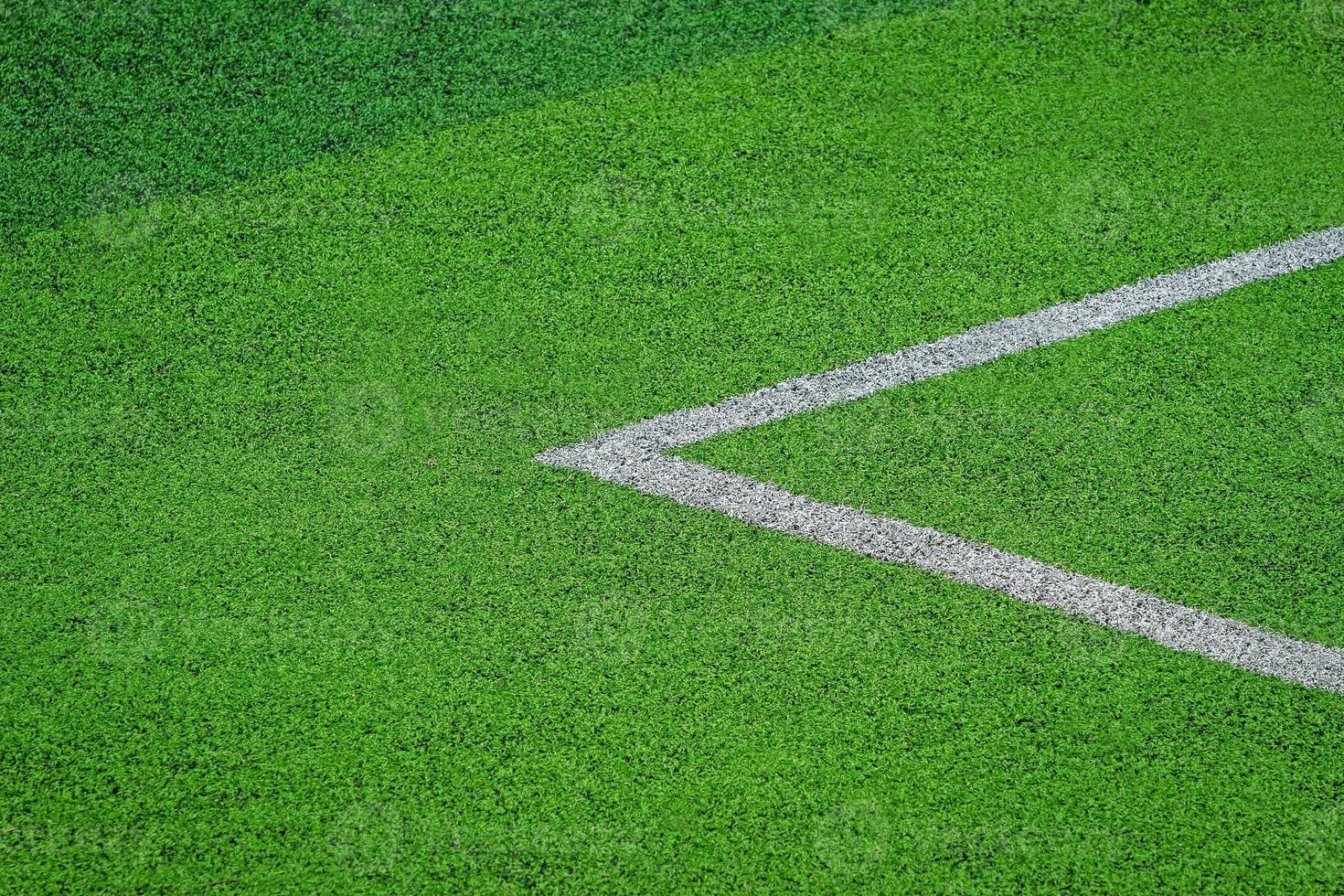 erba artificiale del campo di calcio di calcio foto