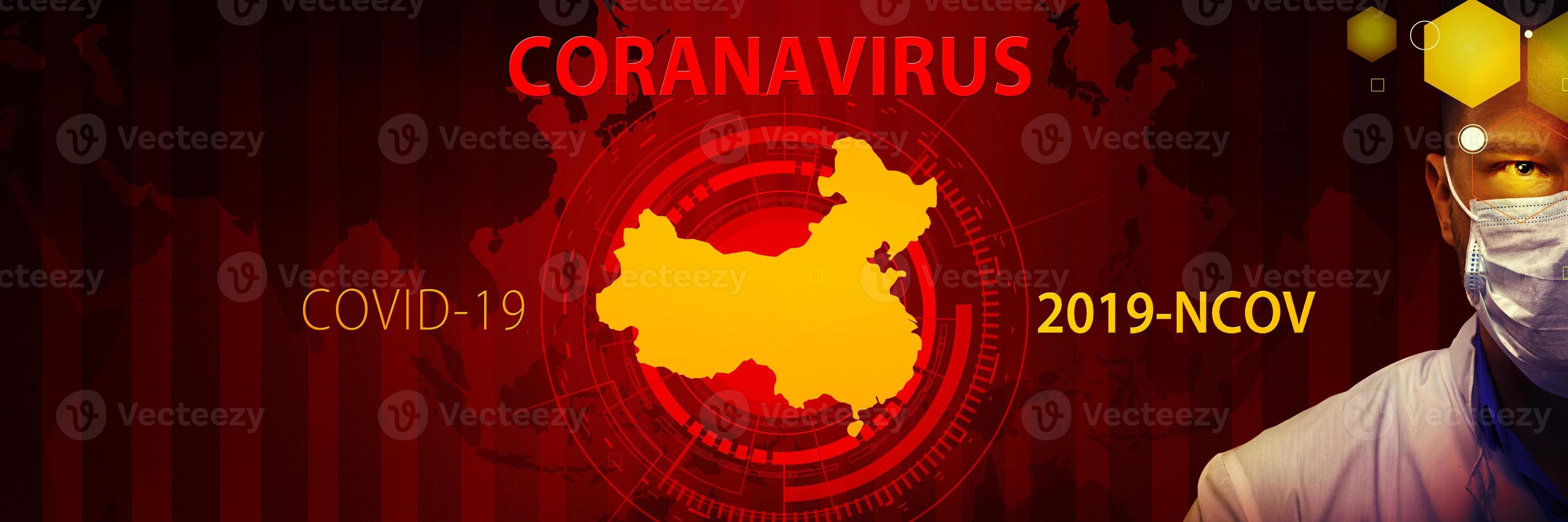 giovane medico contro la nuova infezione da coronavirus 2019-ncov. illustrazione 3d foto