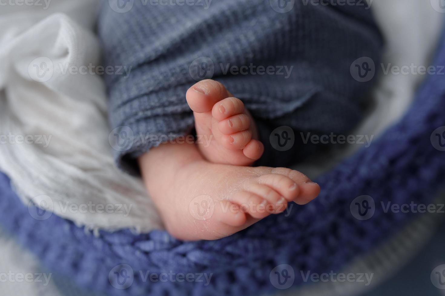 piedi neonato. tiro da distanza ravvicinata. foto