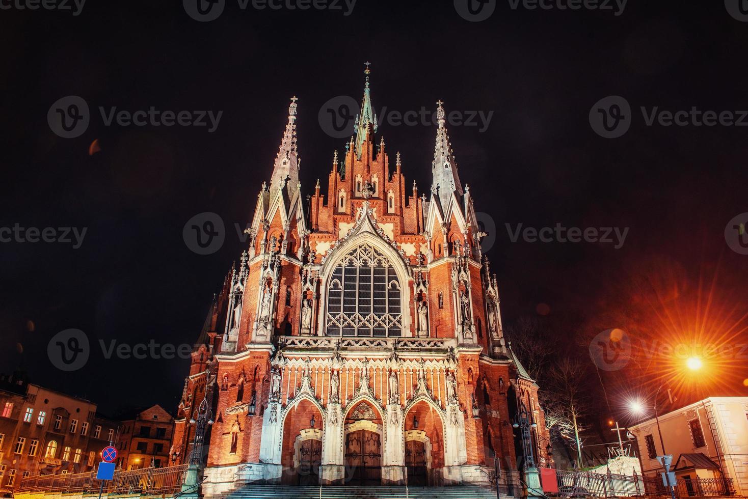 chiesa st. giuseppe a Cracovia, in Polonia. foto