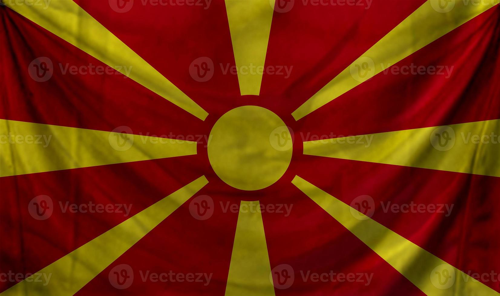 design dell'onda della bandiera della macedonia foto