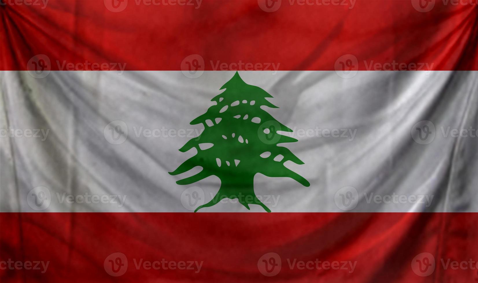 design dell'onda della bandiera del libano foto