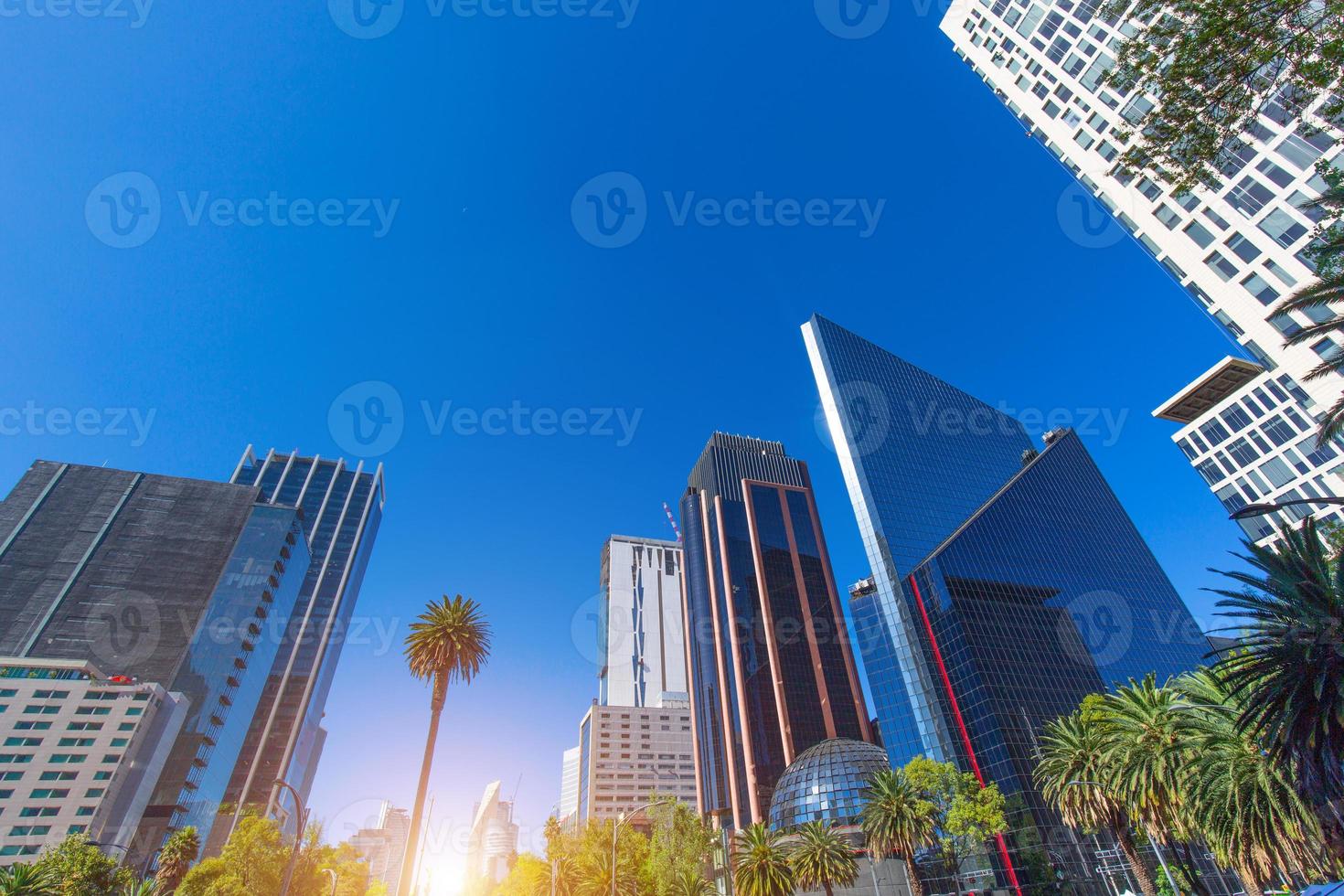 centro finanziario di città del messico e quartiere degli affari vicino al paseo de reforma foto