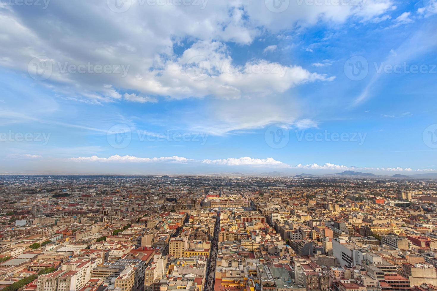 vista panoramica della città del messico dal ponte di osservazione in cima alla torre latinoamericana torre latinoamericana foto