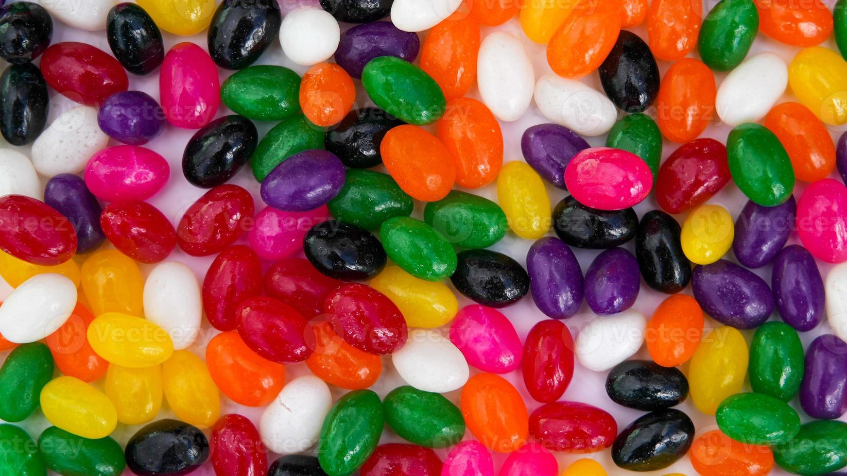 sfondo di caramelle di fagioli di gelatina colorati foto