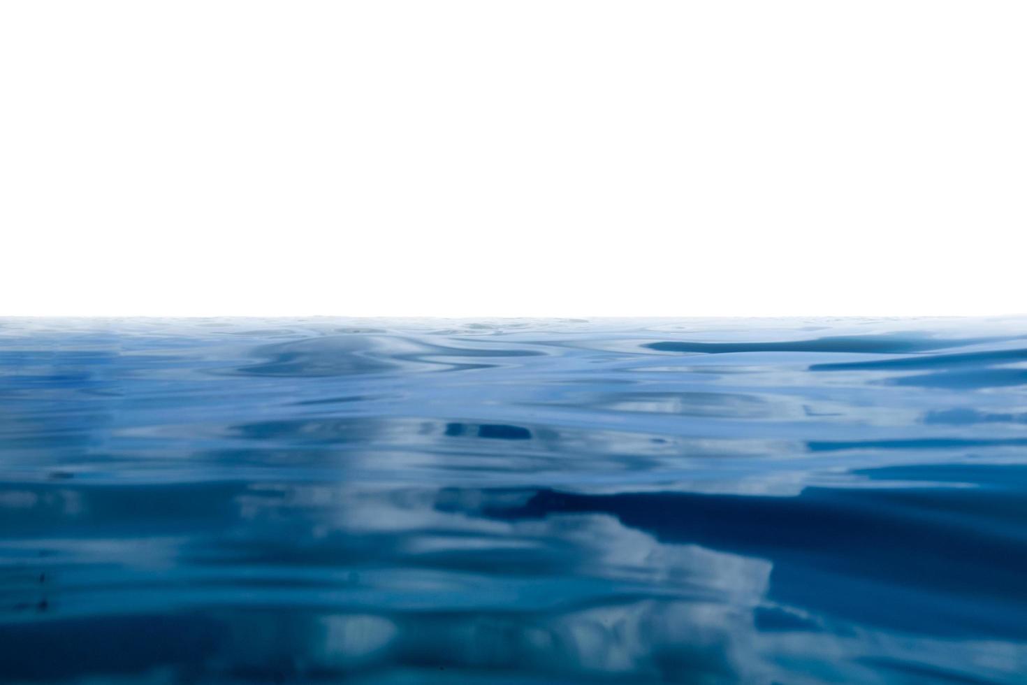 ondulazione dell'onda del mare blu con sfondo foto