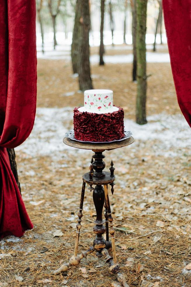 arco di nozze per un matrimonio invernale foto