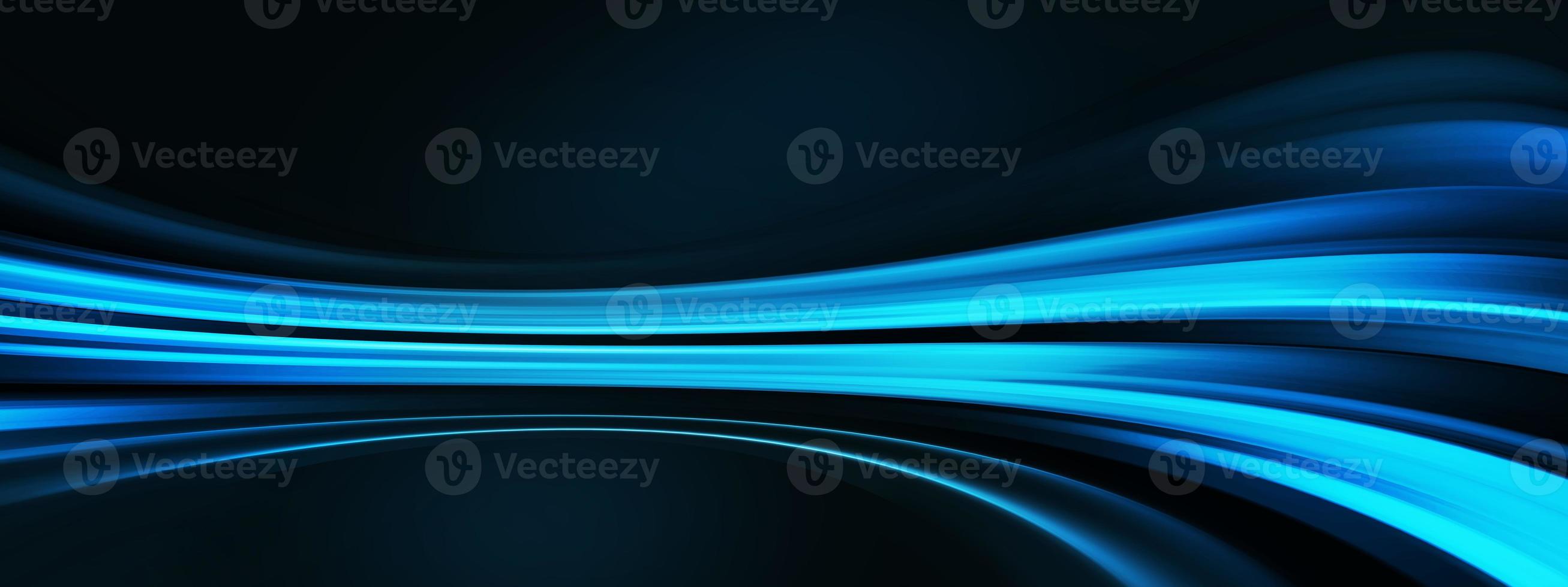 movimento di velocità sulla notte, colore blu, immagine astratta del concetto di tecnologia futura foto