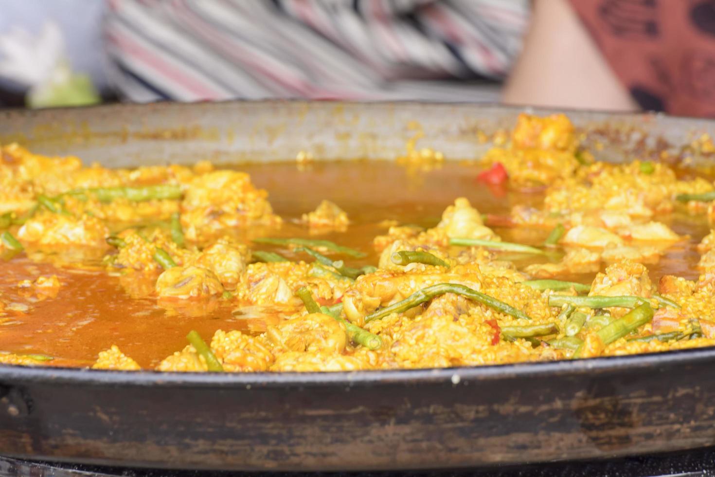 la paella è il cibo spagnolo. foto