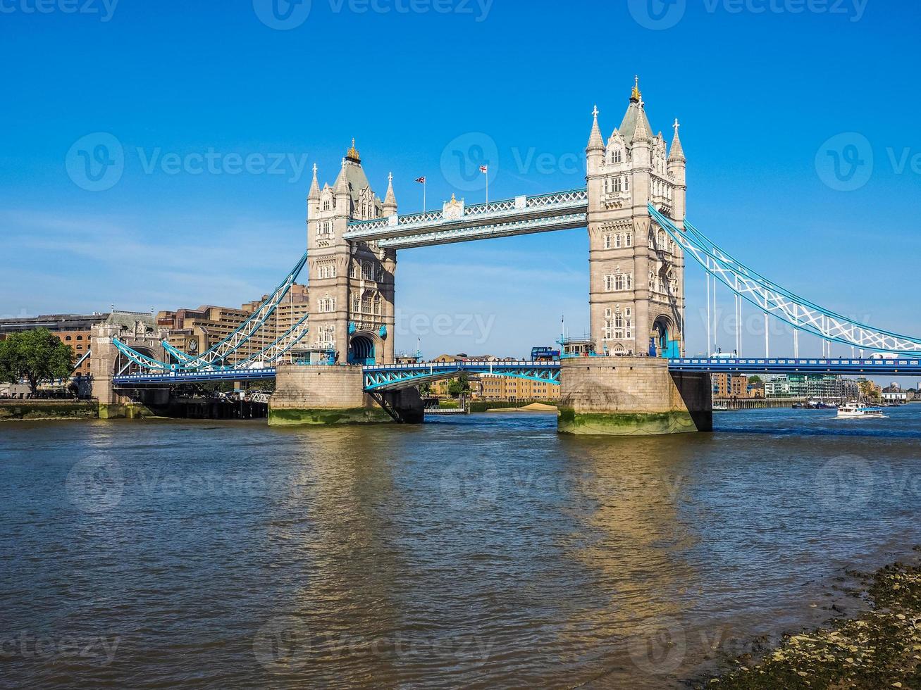 hdr tower bridge a londra foto