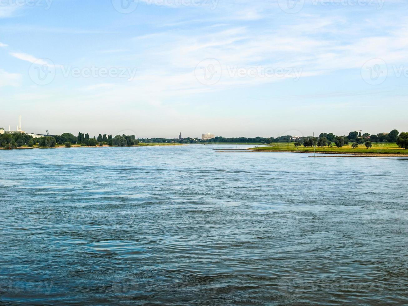 hdr fiume rhein a duesseldorf foto