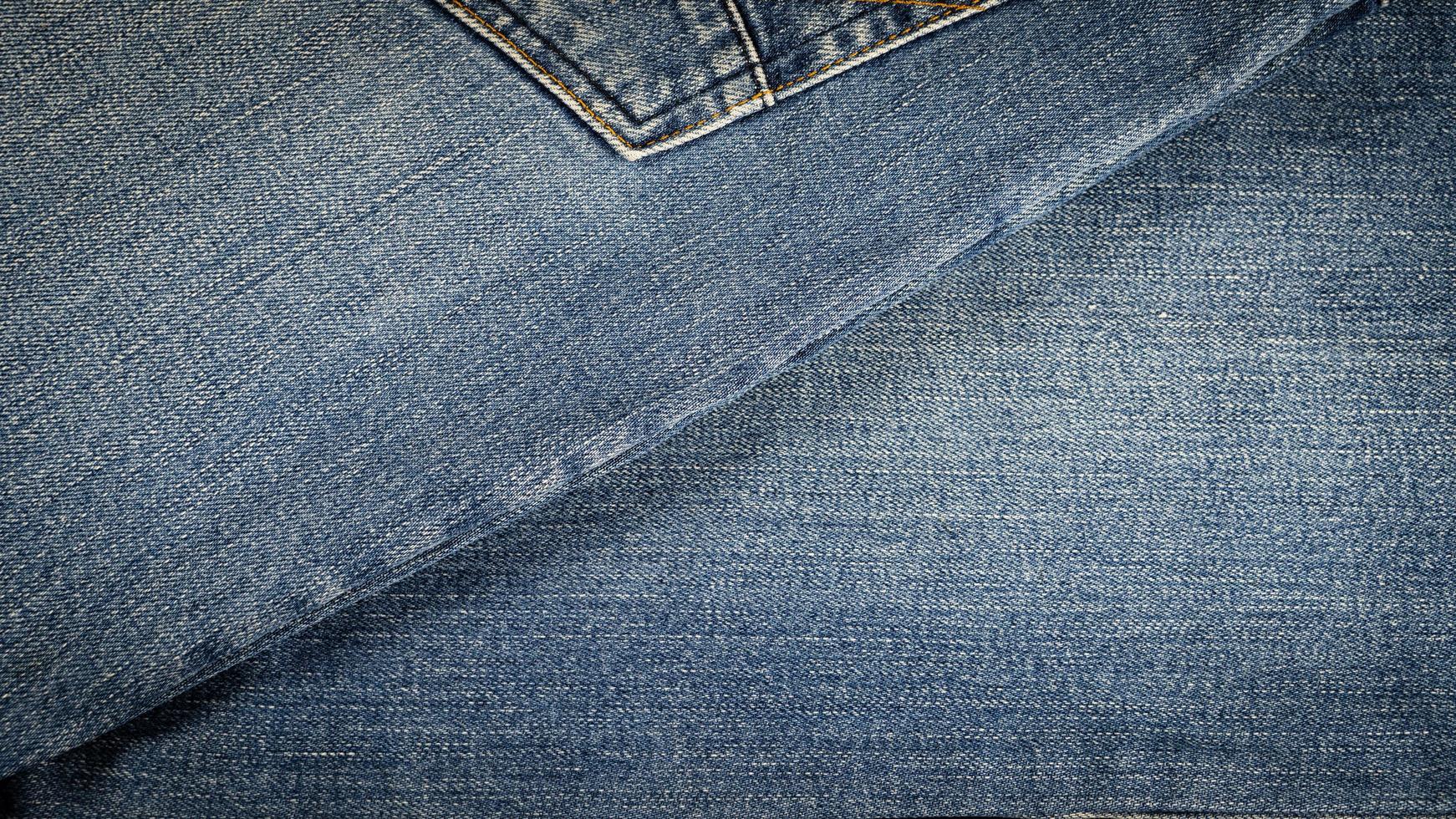 priorità bassa di struttura dei jeans blu denim foto