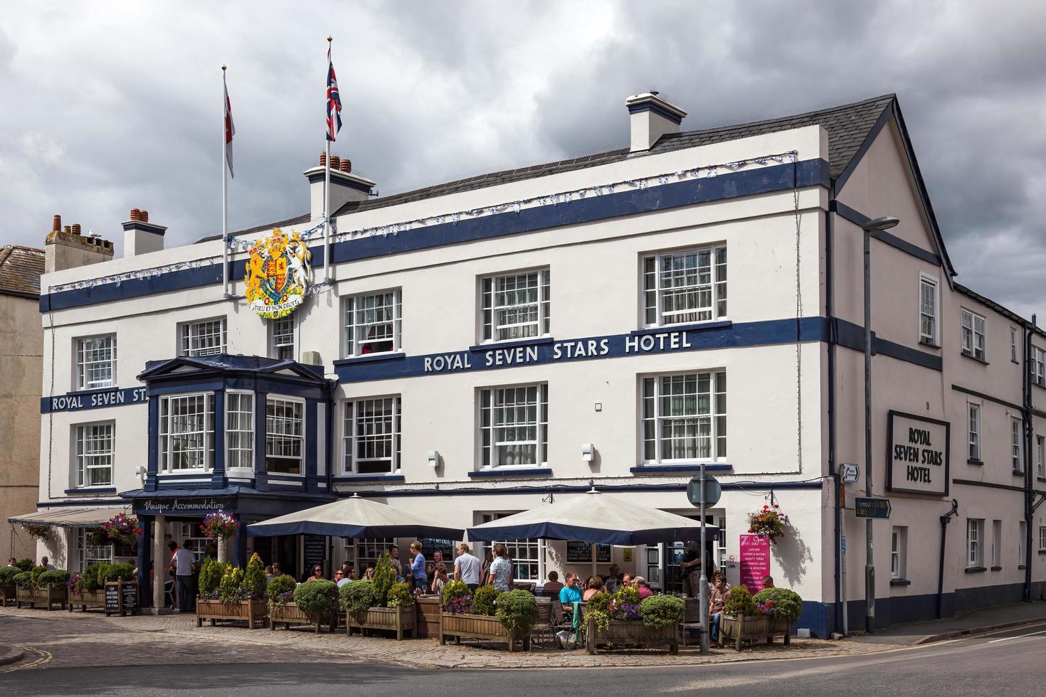 totnes, Devon, Regno Unito, 2012. Royal hotel a sette stelle foto