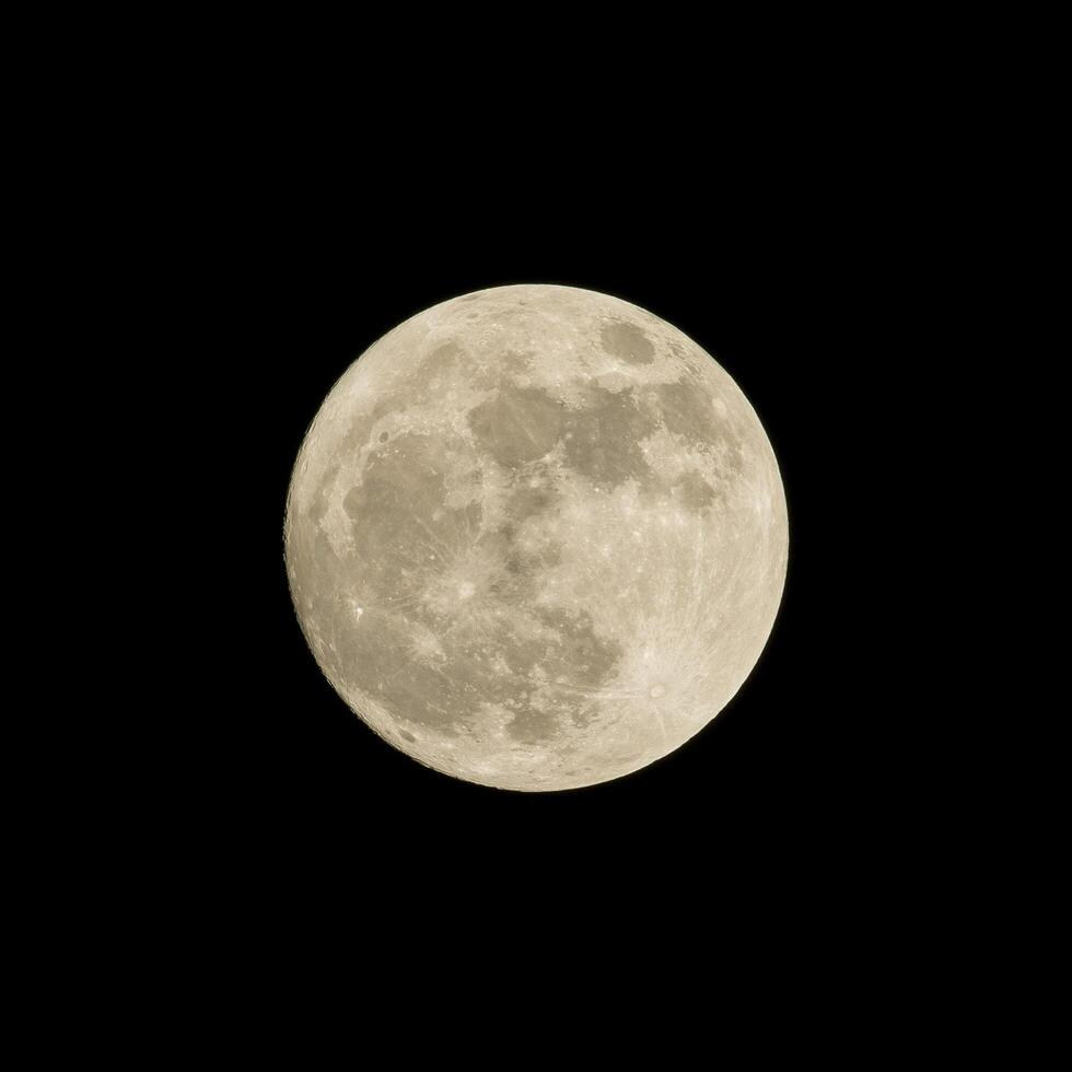 luna piena, bella luna, luna sorridente, di notte, foto