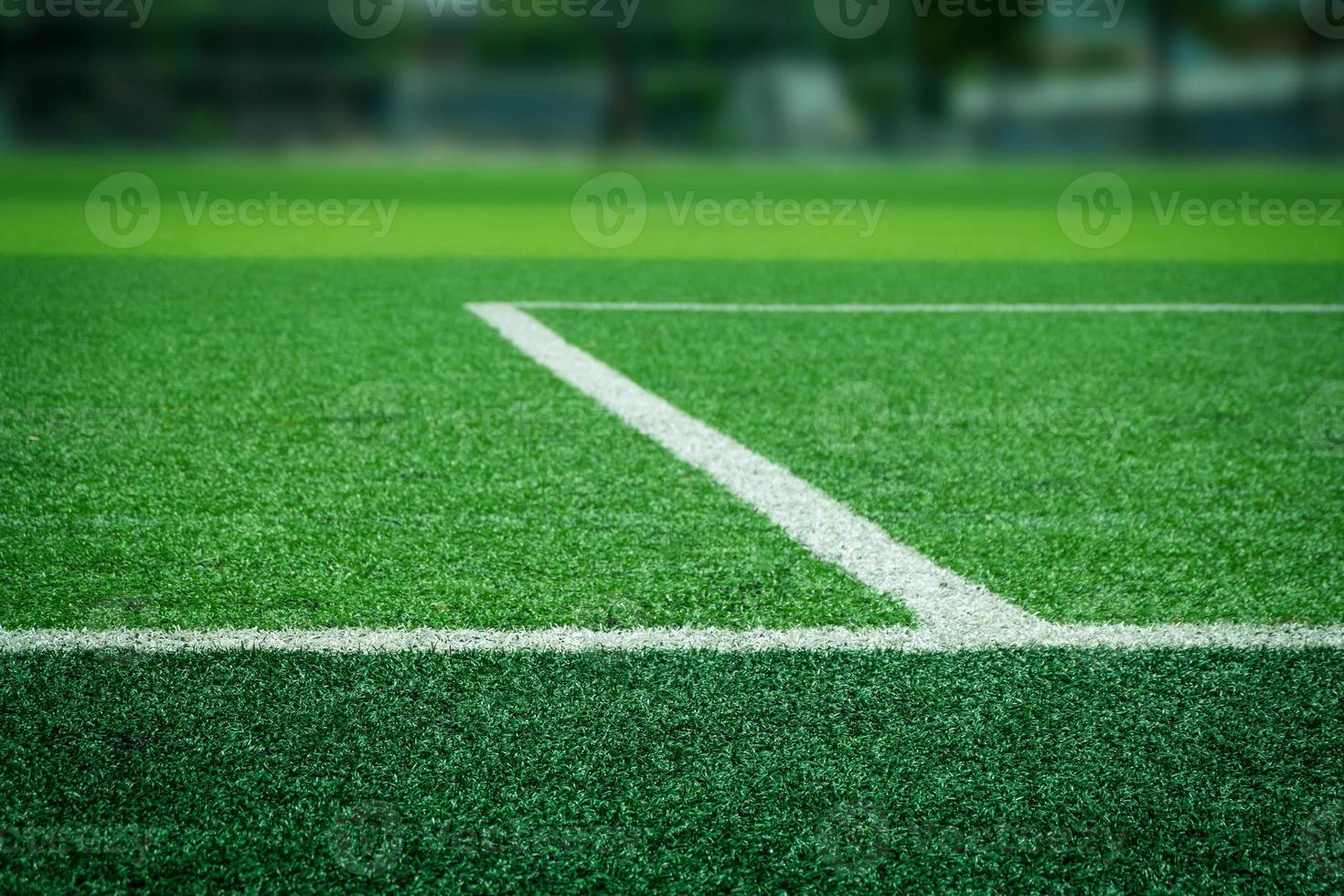 erba artificiale del campo di calcio di calcio foto