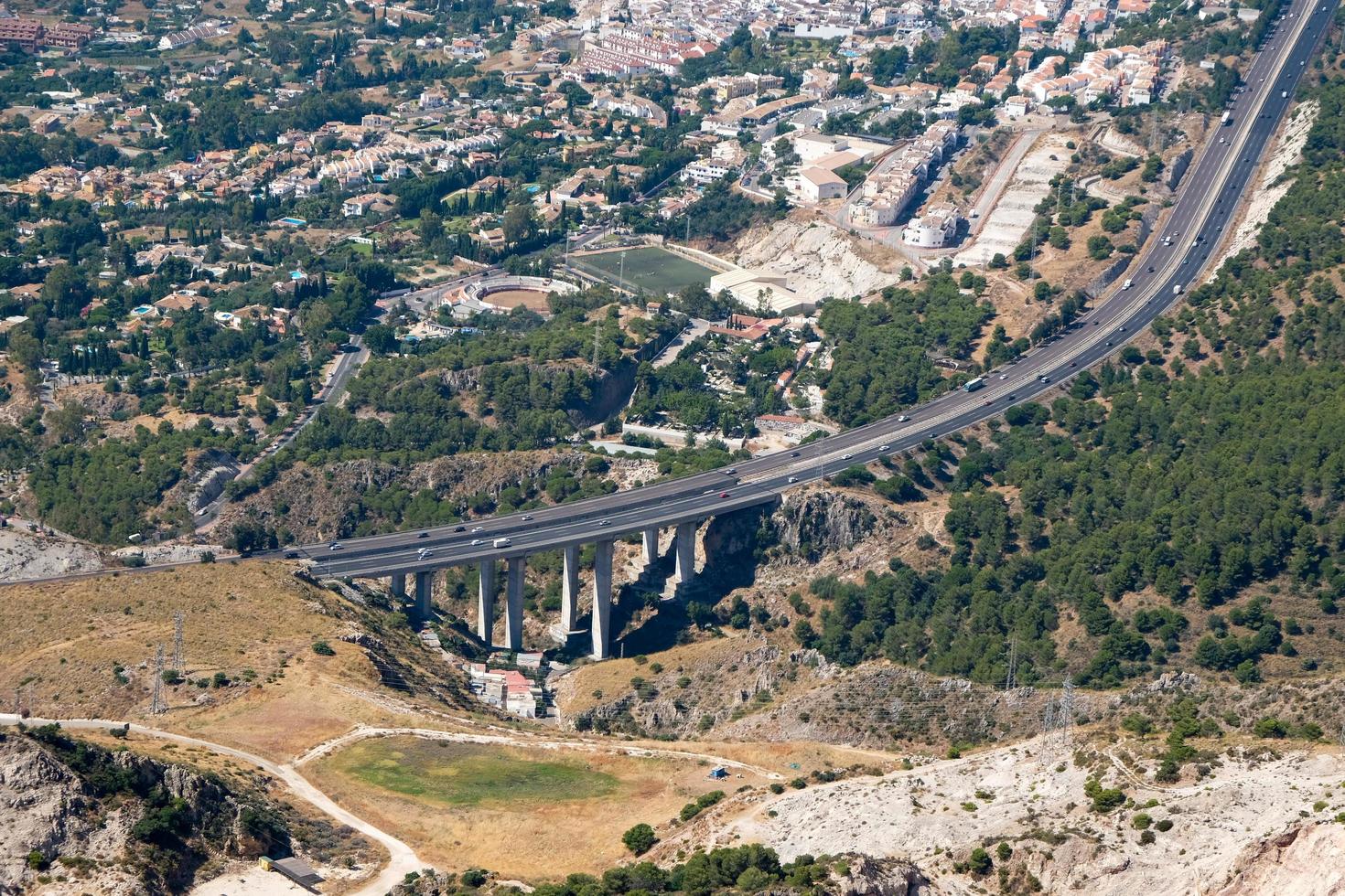 benalmadena, andalucia, spagna, 2017. vista dal monte calamorro foto