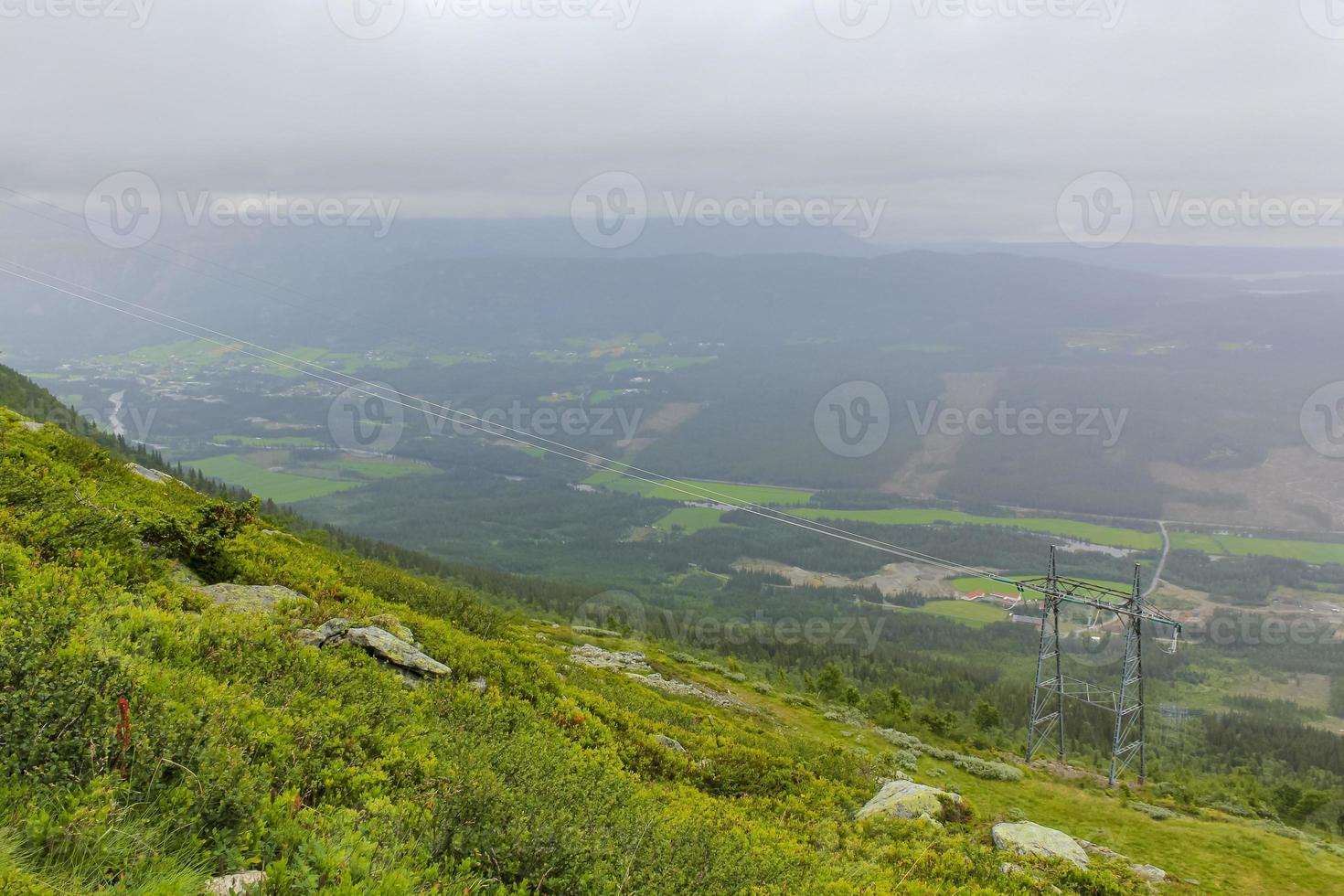 vista da veslehodn veslehorn al paesaggio norvegese della Norvegia. foto