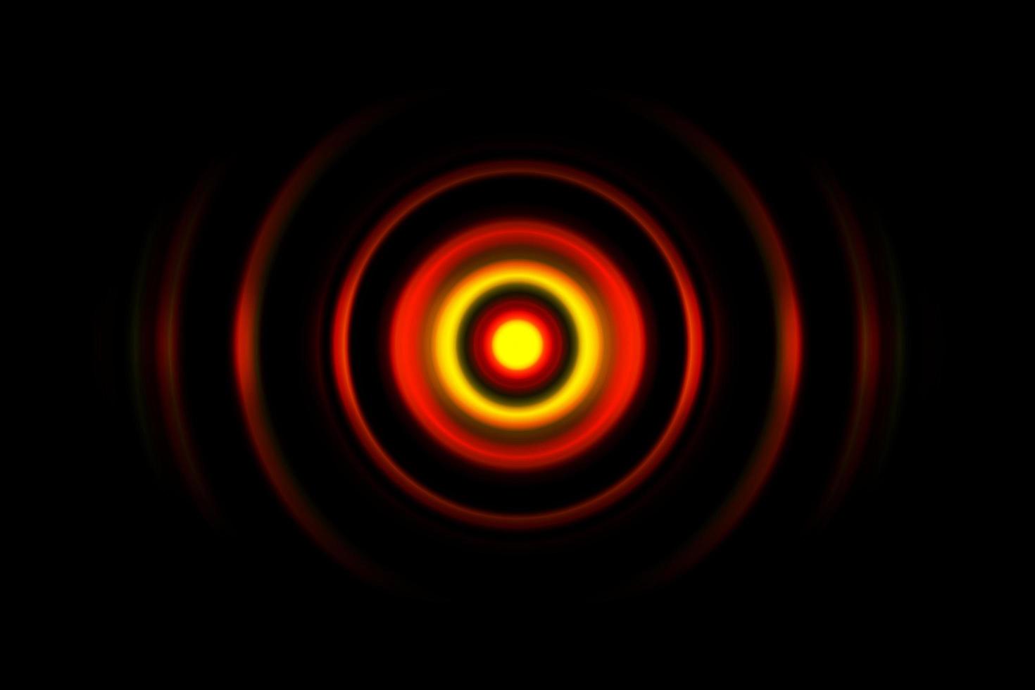 onda sonora digitale rossa o segnale circolare, sfondo astratto foto