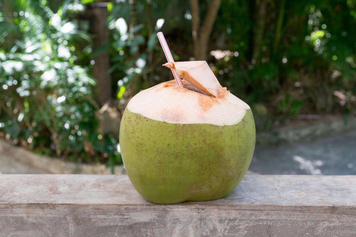 bevanda con acqua di cocco foto