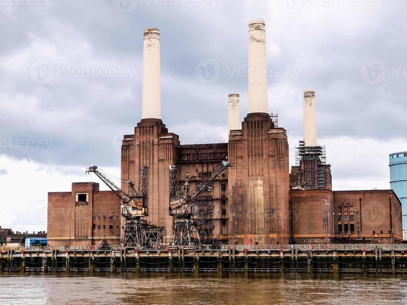 hdr centrale elettrica di battersea londra foto