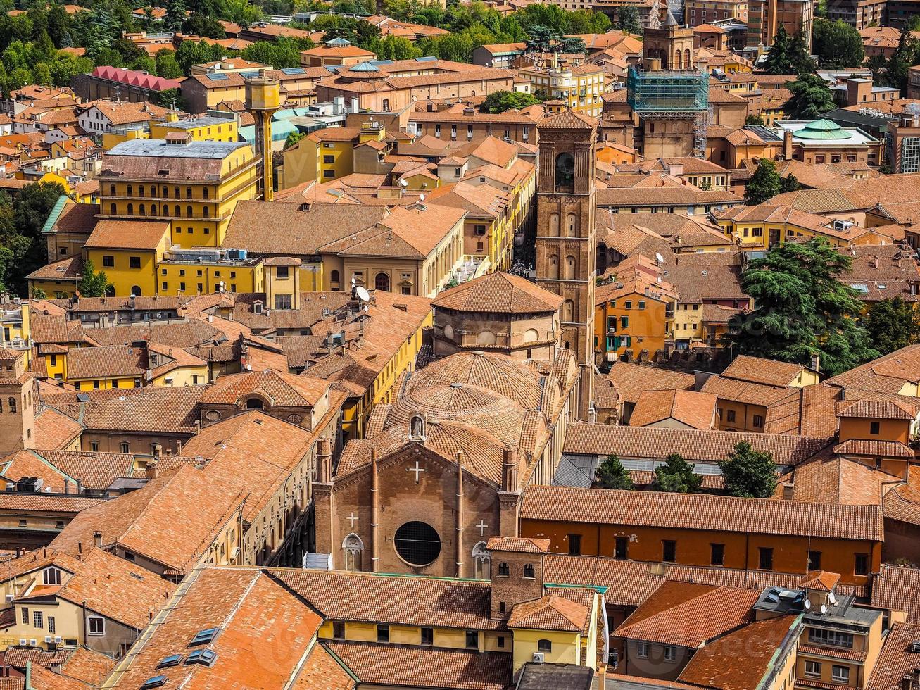 hdr vista aerea di bologna foto