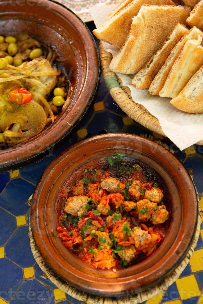 street food per le strade del marocco foto