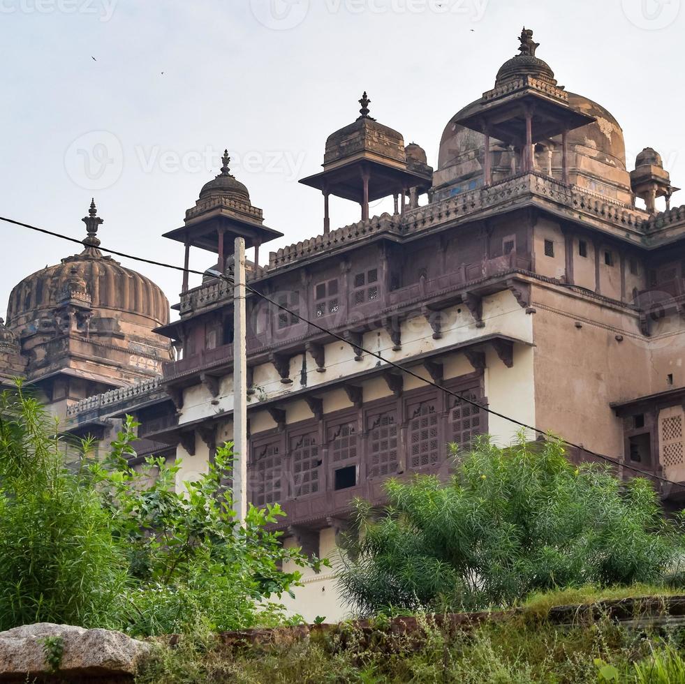 il forte di jahangir mahal orchha a orchha, madhya pradesh, india, il palazzo di jahangir mahal o orchha è la cittadella e la guarnigione situata a orchha. Madhya Pradesh. India, siti archeologici indiani foto