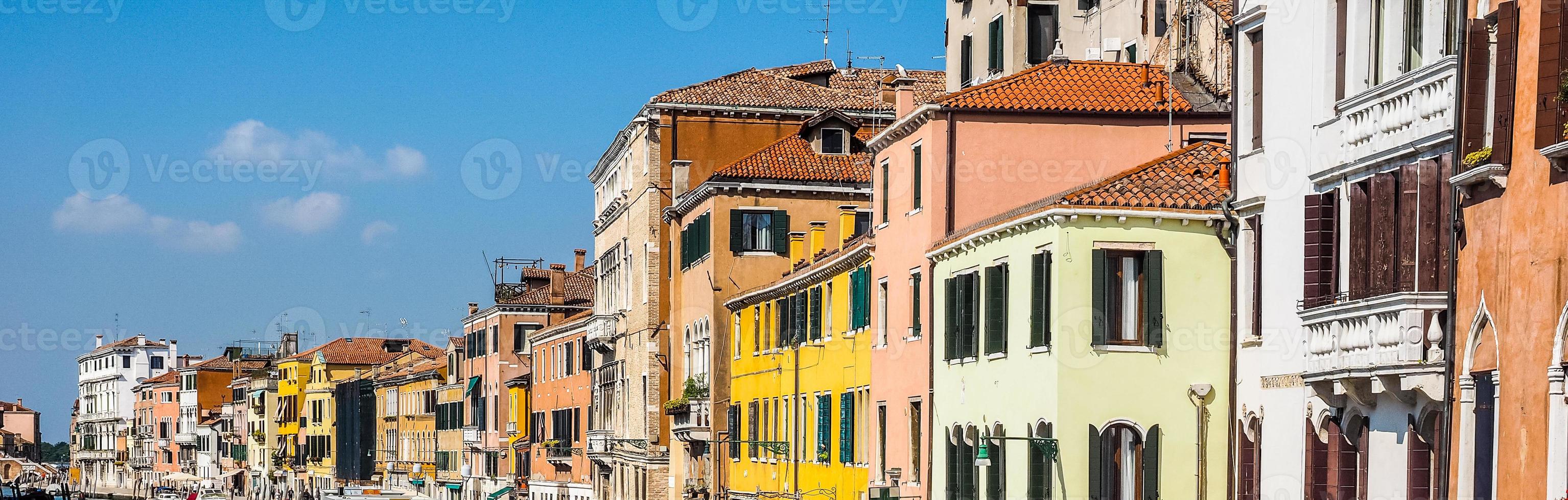 vista hdr della città di venezia foto