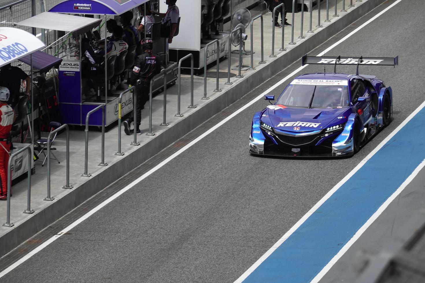 buriram thailand 7 ottobre corse a squadre durante l'autobacs super gt round7 burirum united super gt race al circuito internazionale di chang, super gt race 2017, a buriram, thailandia. foto