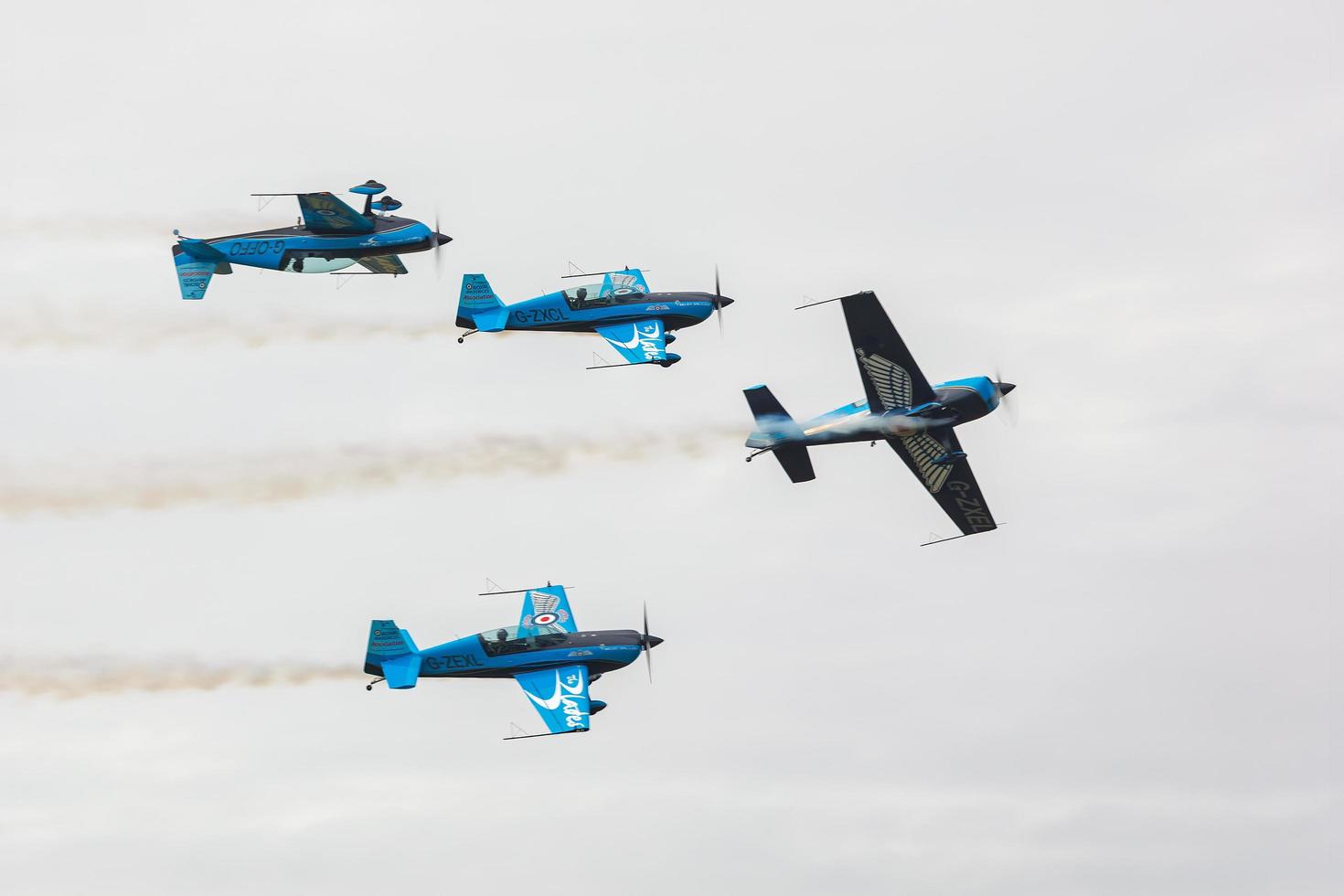 shoreham via mare, sussex occidentale, regno unito, 2011. squadra di volo delle lame di raf foto