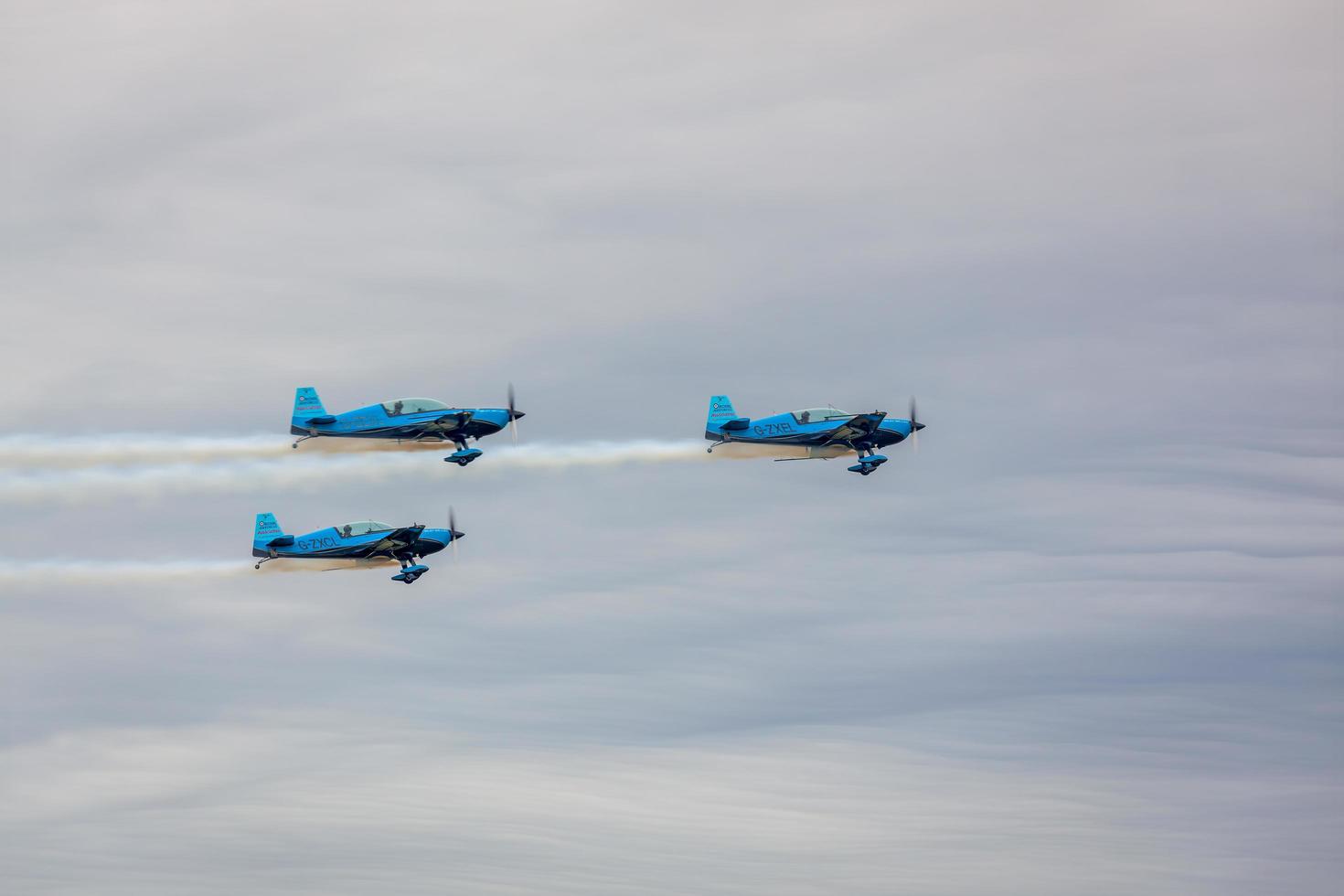 shoreham via mare, sussex occidentale, regno unito, 2011. squadra di volo delle lame di raf foto