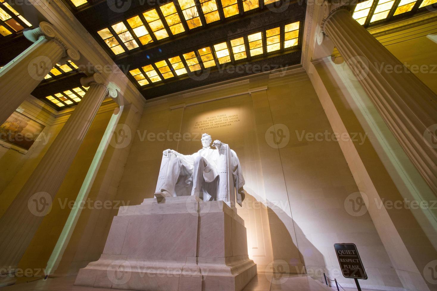 memoriale di Lincoln di notte foto