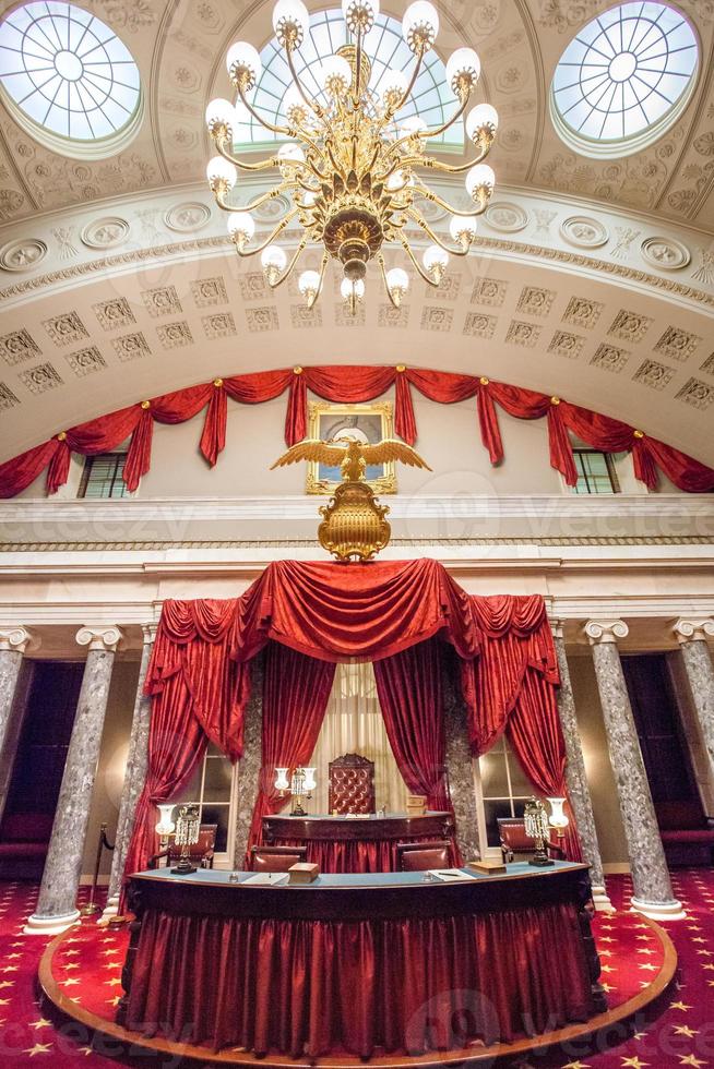 vecchia camera del senato nella capitale degli Stati Uniti foto